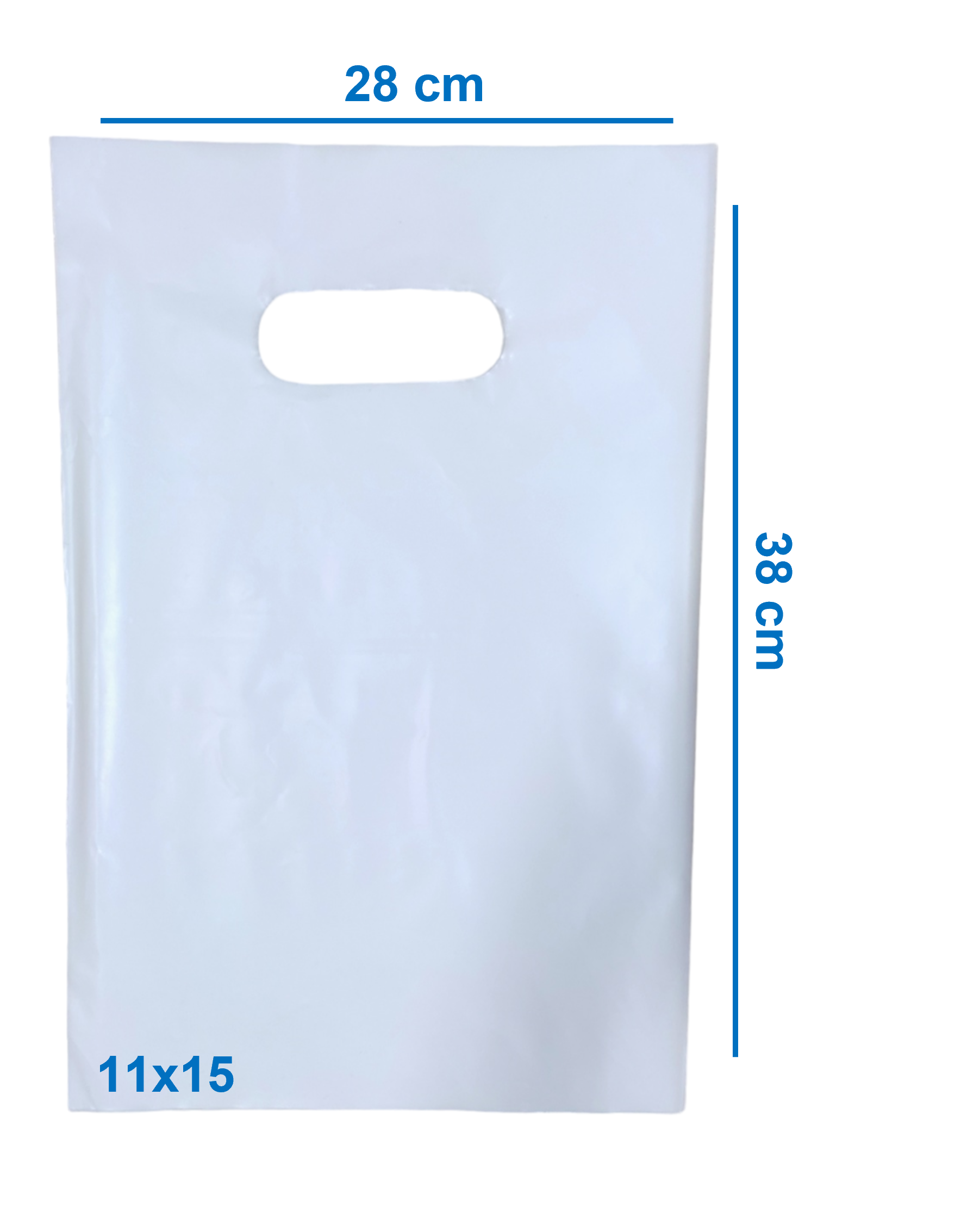 Bolsas Biodegradables Troqueladas Boutique 11X15 x 100 Unds Diferentes Colores