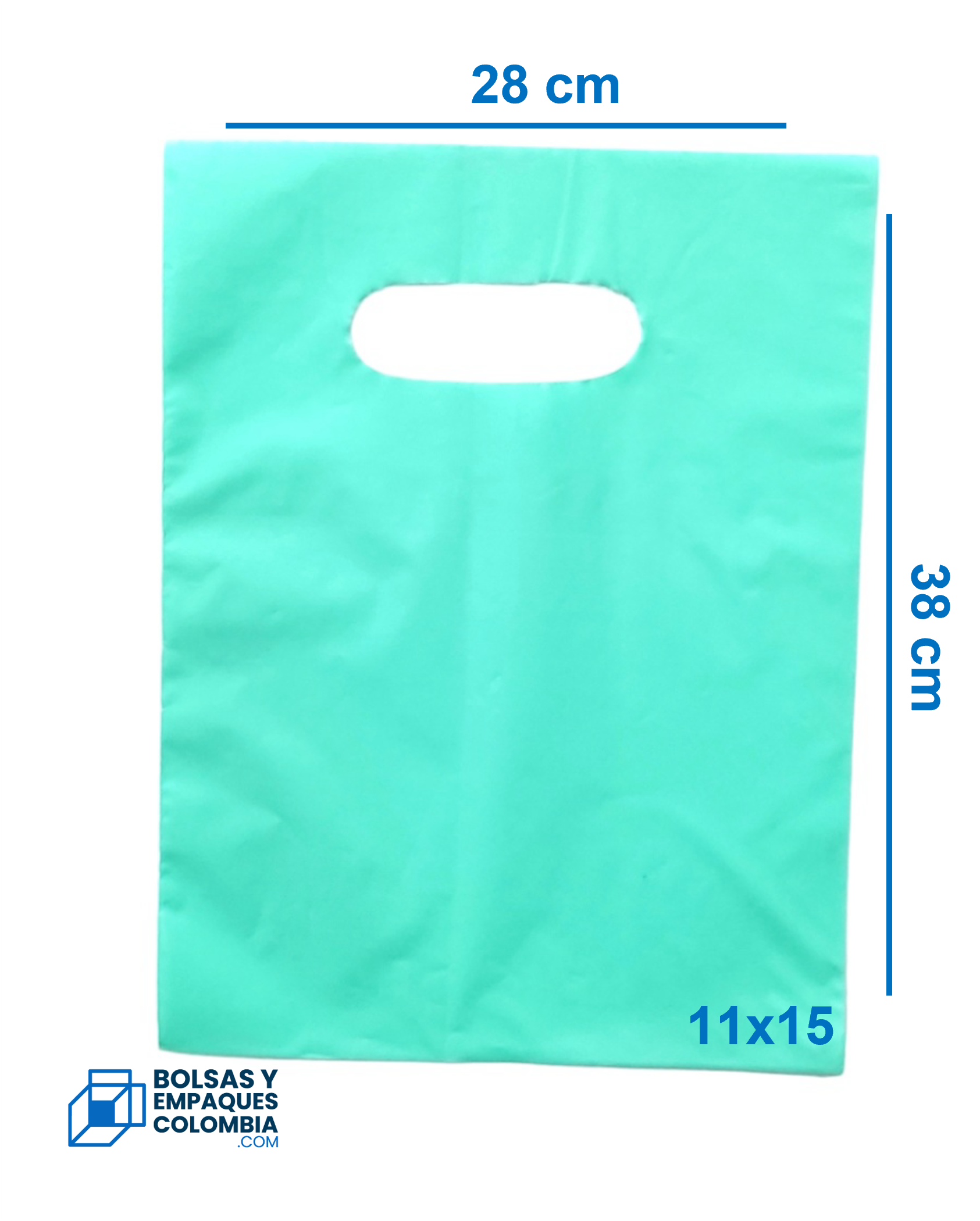 Bolsas Biodegradables Troqueladas Boutique 11X15 x 100 Unds Diferentes Colores