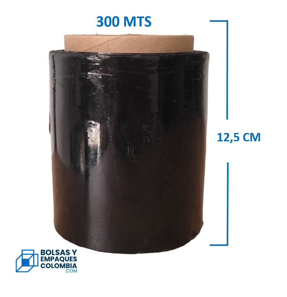 Vinipel Stretch X 300Mts Negro Embalaje