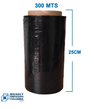 Vinipel Stretch X 300Mts Negro Embalaje