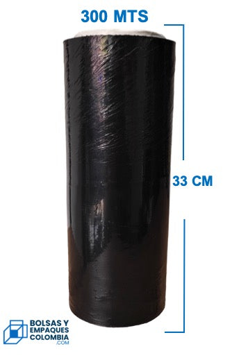 Vinipel Stretch X 300Mts Negro Embalaje