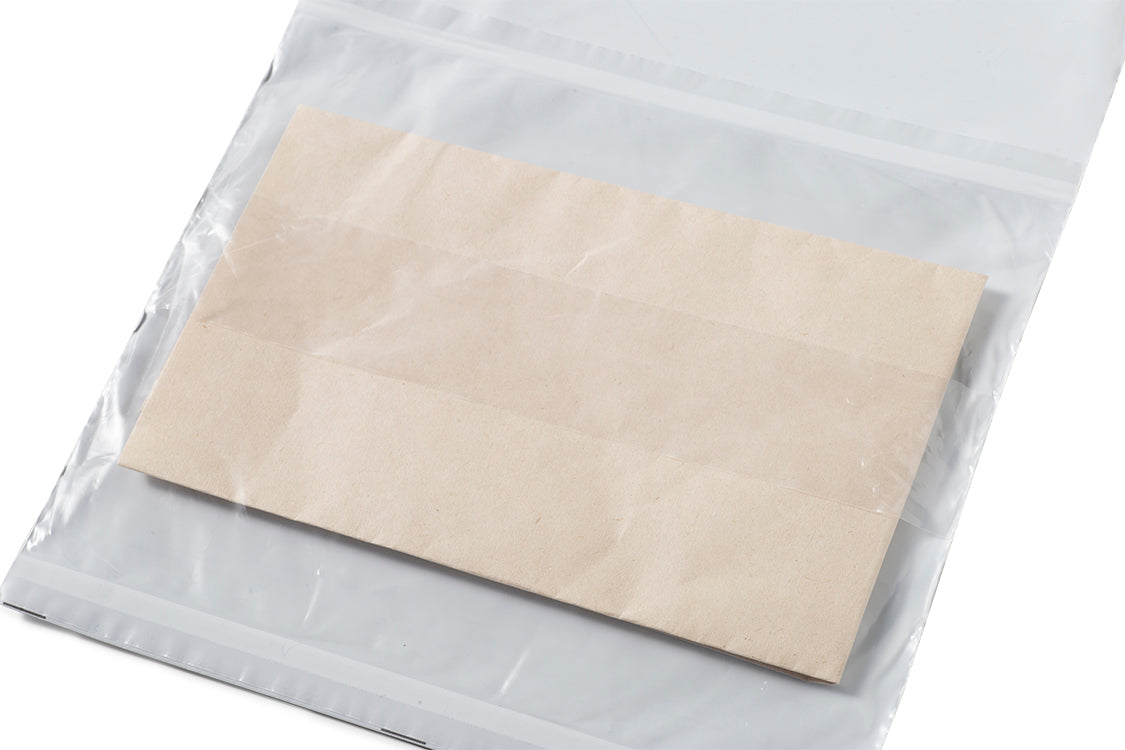 Bolsa de Seguridad para Mensajería Biodegradable con Portaguía 23x28 cm | 100 Unidades