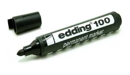 MARCADOR PERMANENTE EDDING 130 PUNTA BICELADA NEGRO