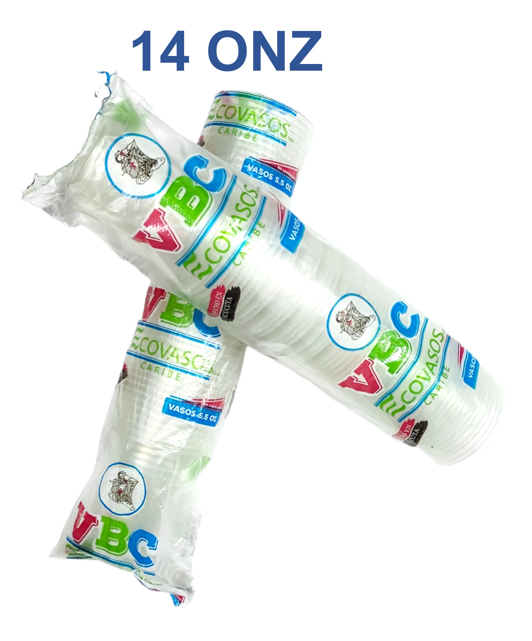 Vasos Desechables X 50 Unds Diferentes Tamaños Transparente VBC