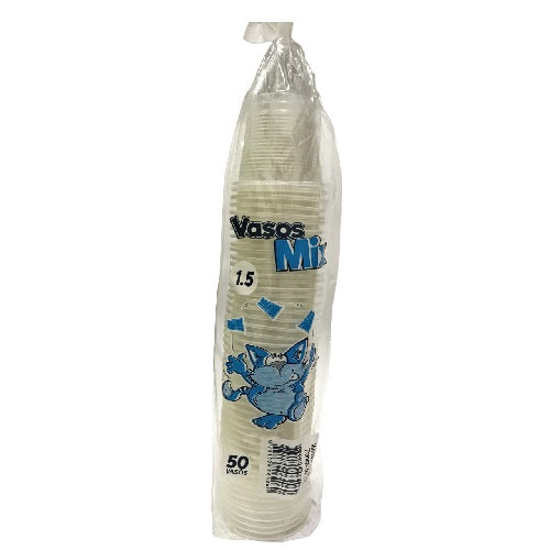 Paquete x 50 copas desechables para shots de 1.5 oz 45 ml