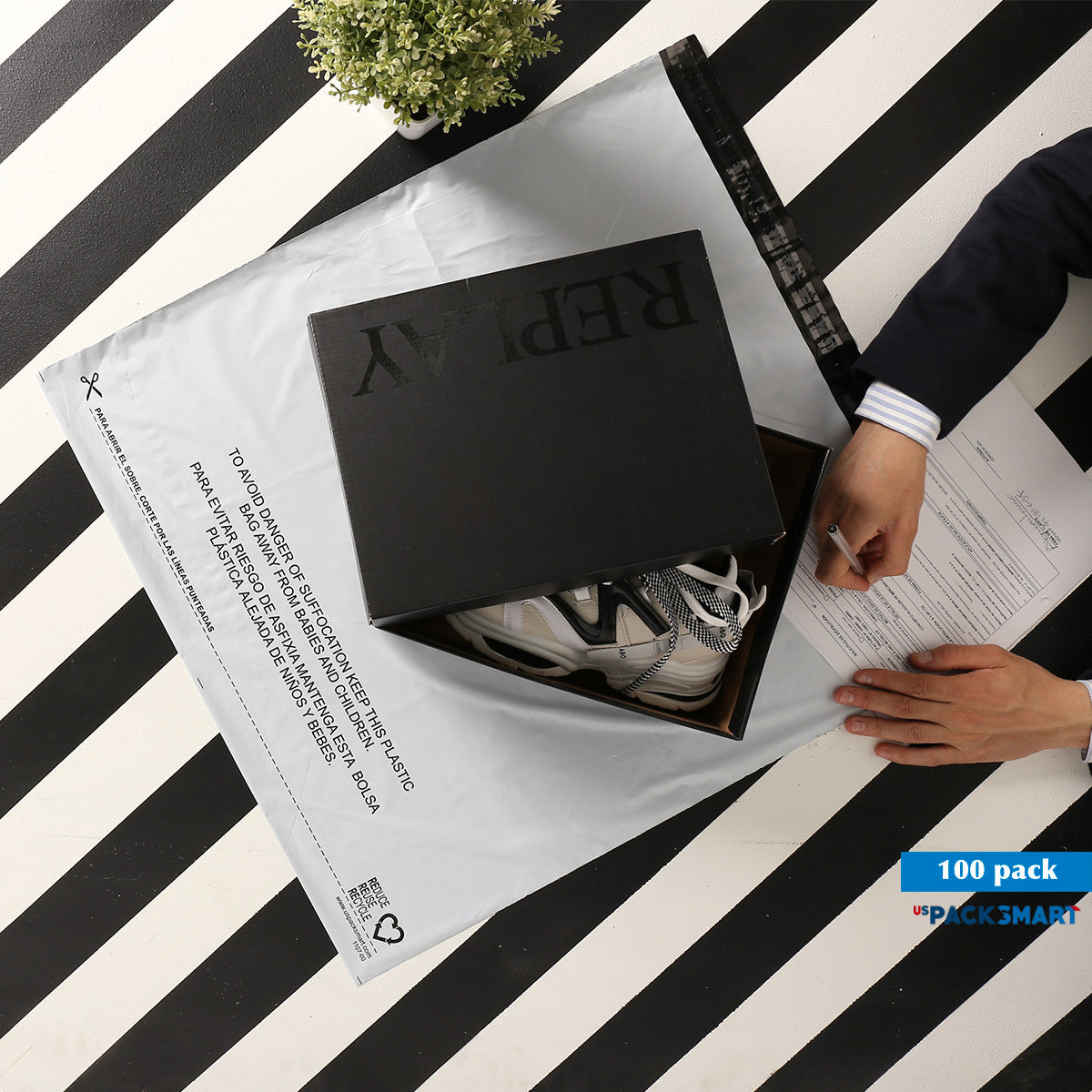 Bolsa De Seguridad Biodegradable Portaguia 48x60cm x 100 Unds