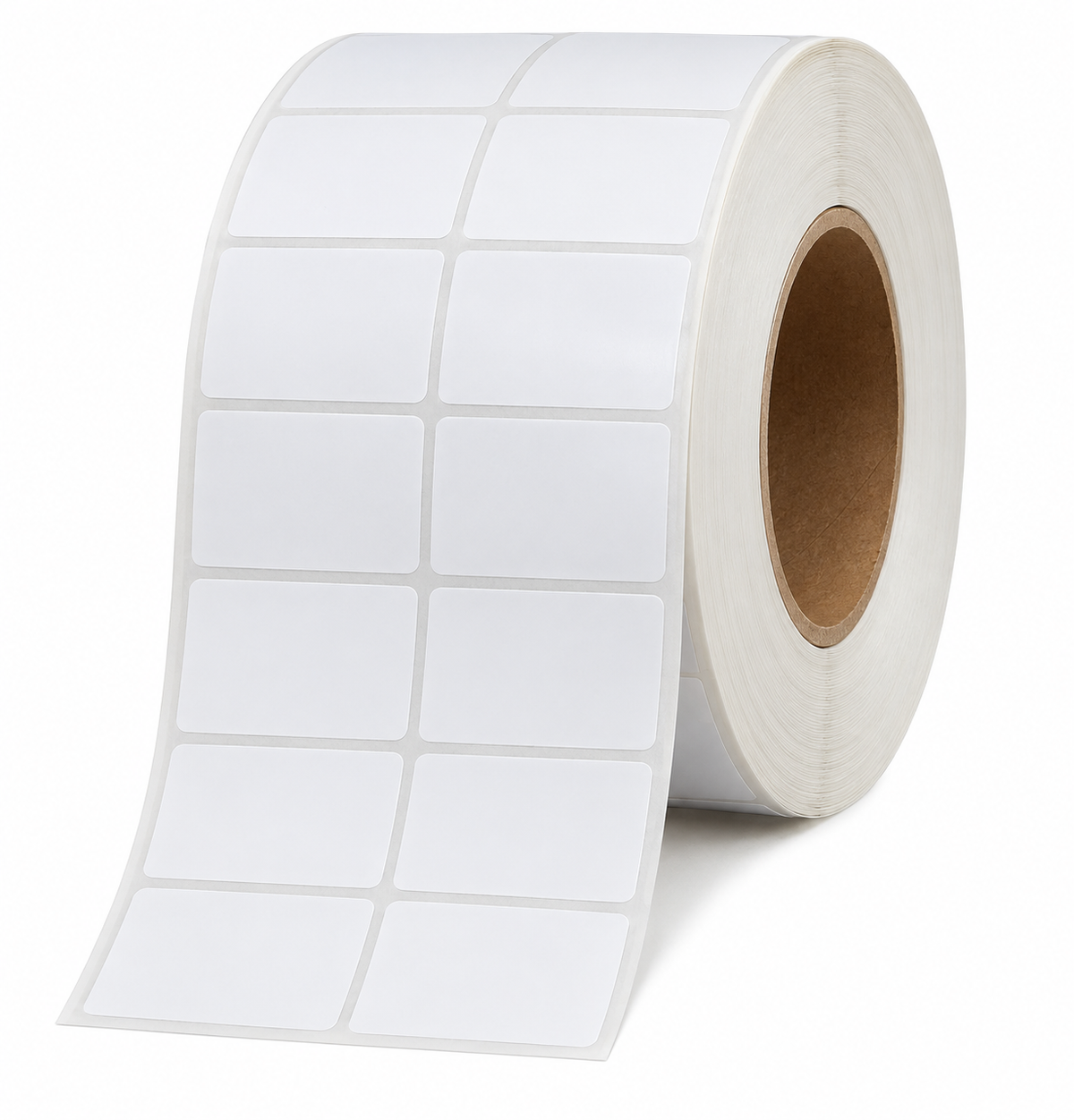 Etiquetas autoadhesivas 50x25 mm transferencia indirecta doble línea rollo x 2000