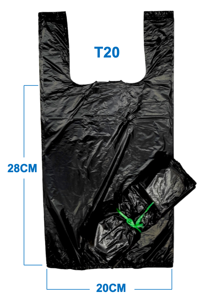 Bolsas Biodegradables T de Cargadera Negra X 100 Unds