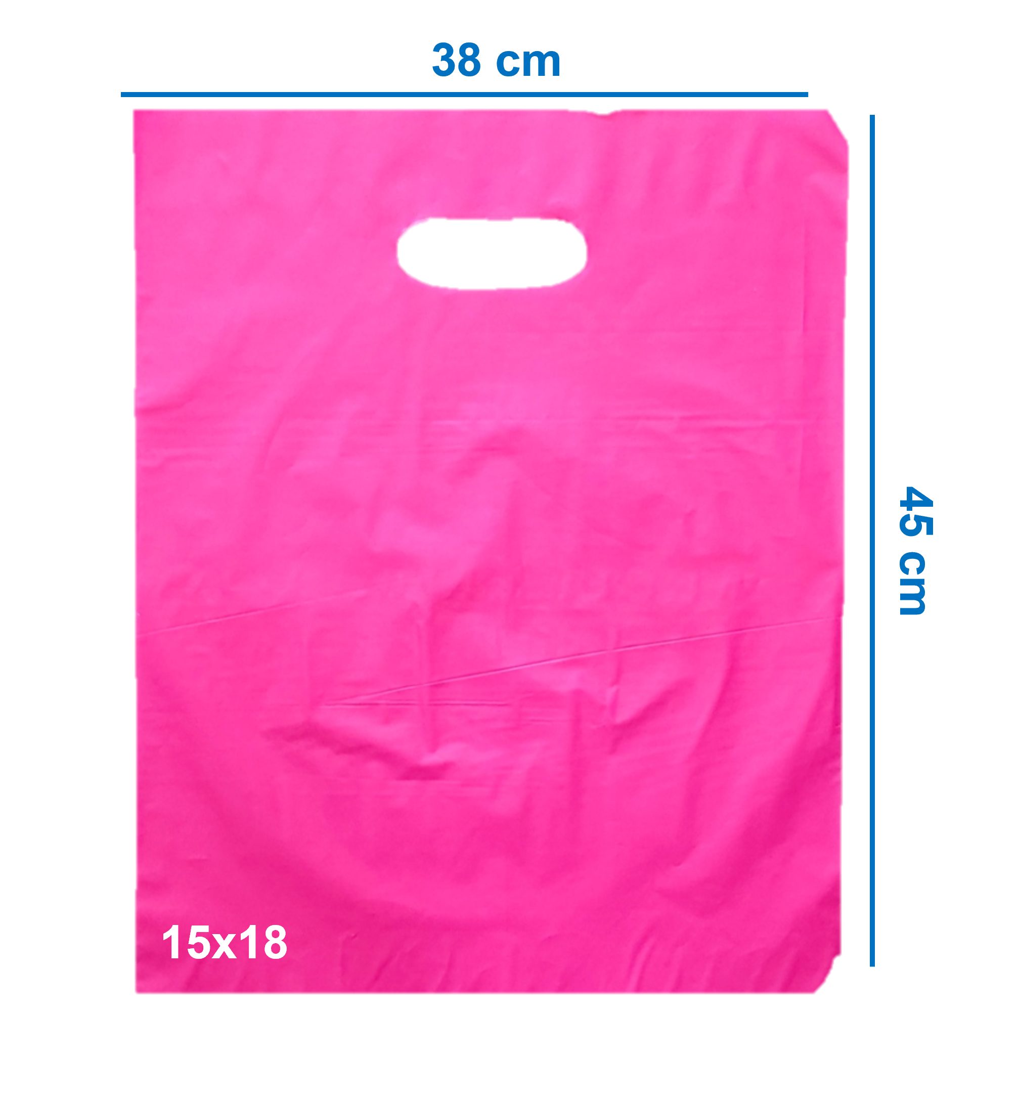 Bolsas Biodegradables Troqueladas Boutique 15X18 x 100 Unds Diferentes Colores