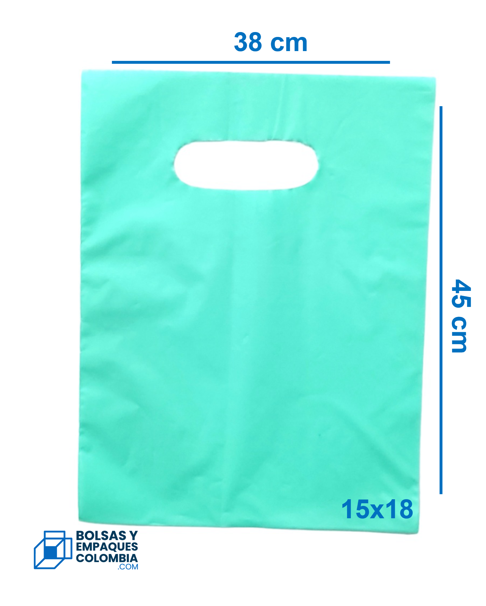 Bolsas Biodegradables Troqueladas Boutique 15X18 x 100 Unds Diferentes Colores