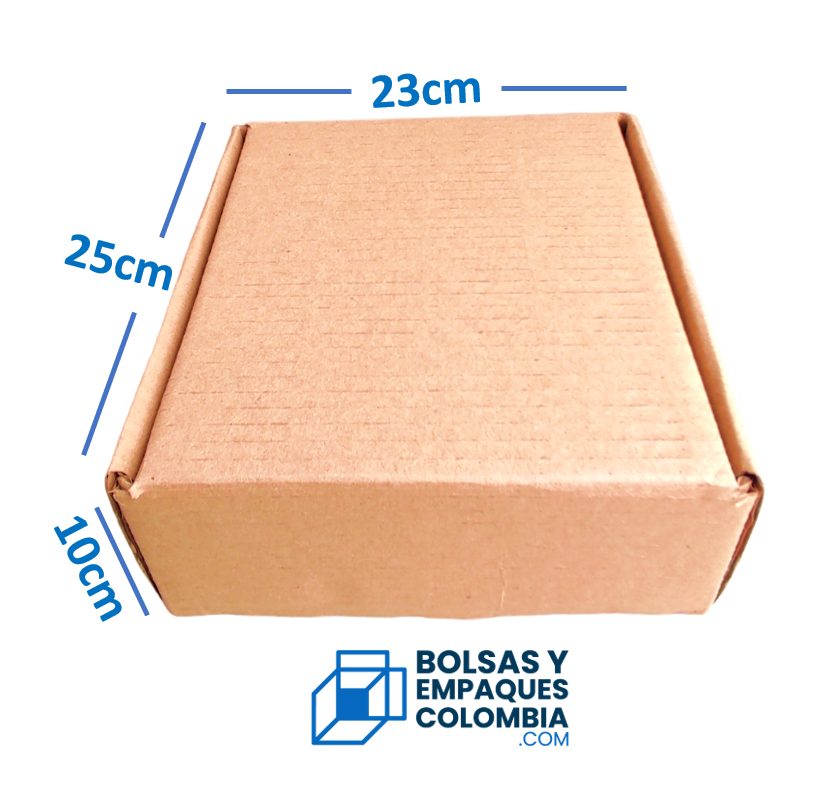 Caja De Comercio Electronico 25x23x10cm Mediana Cartón Corrugado