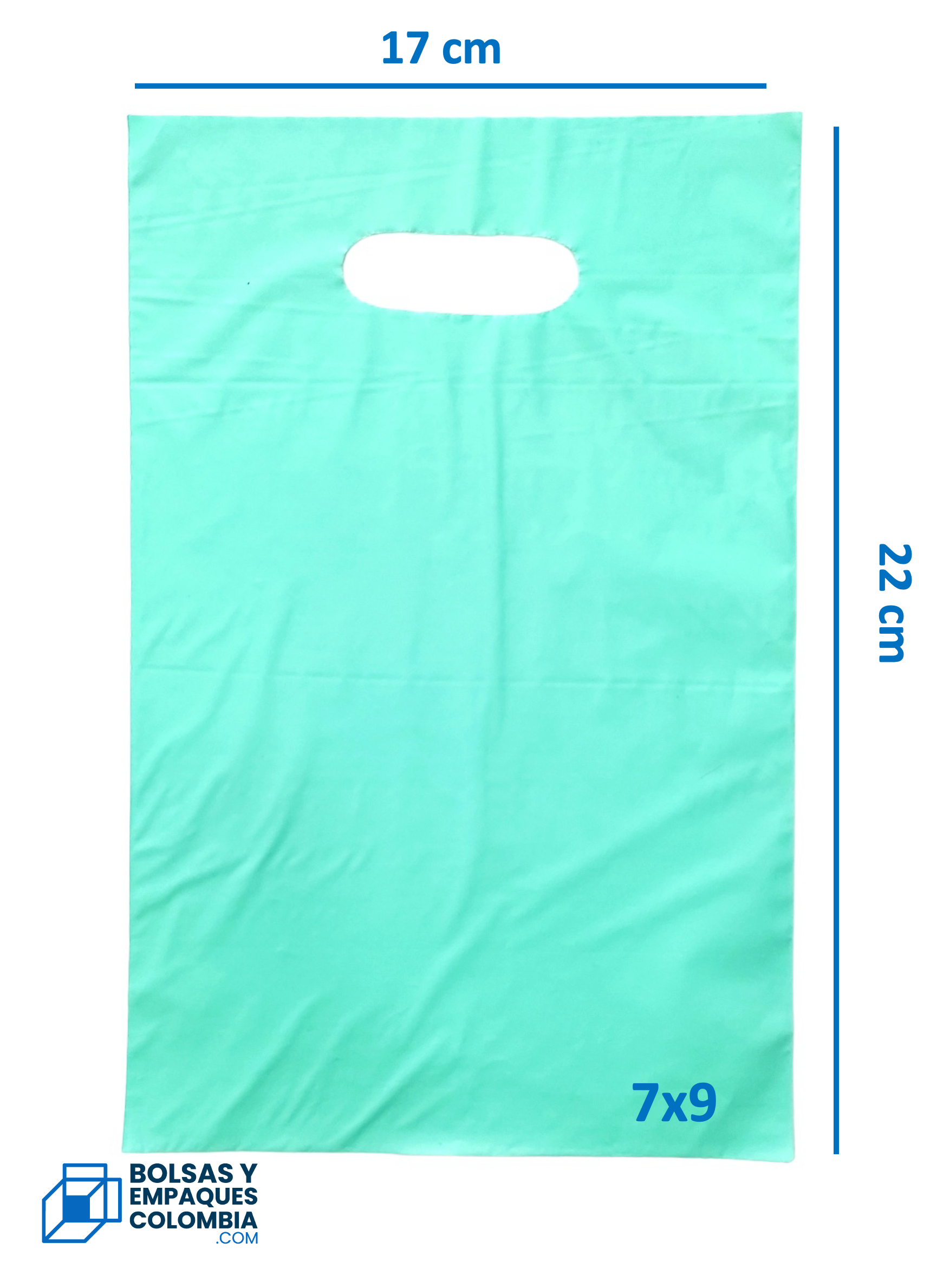 Bolsas Biodegradables Troqueladas Boutique 7X9 x 100 Unds Diferentes Colores