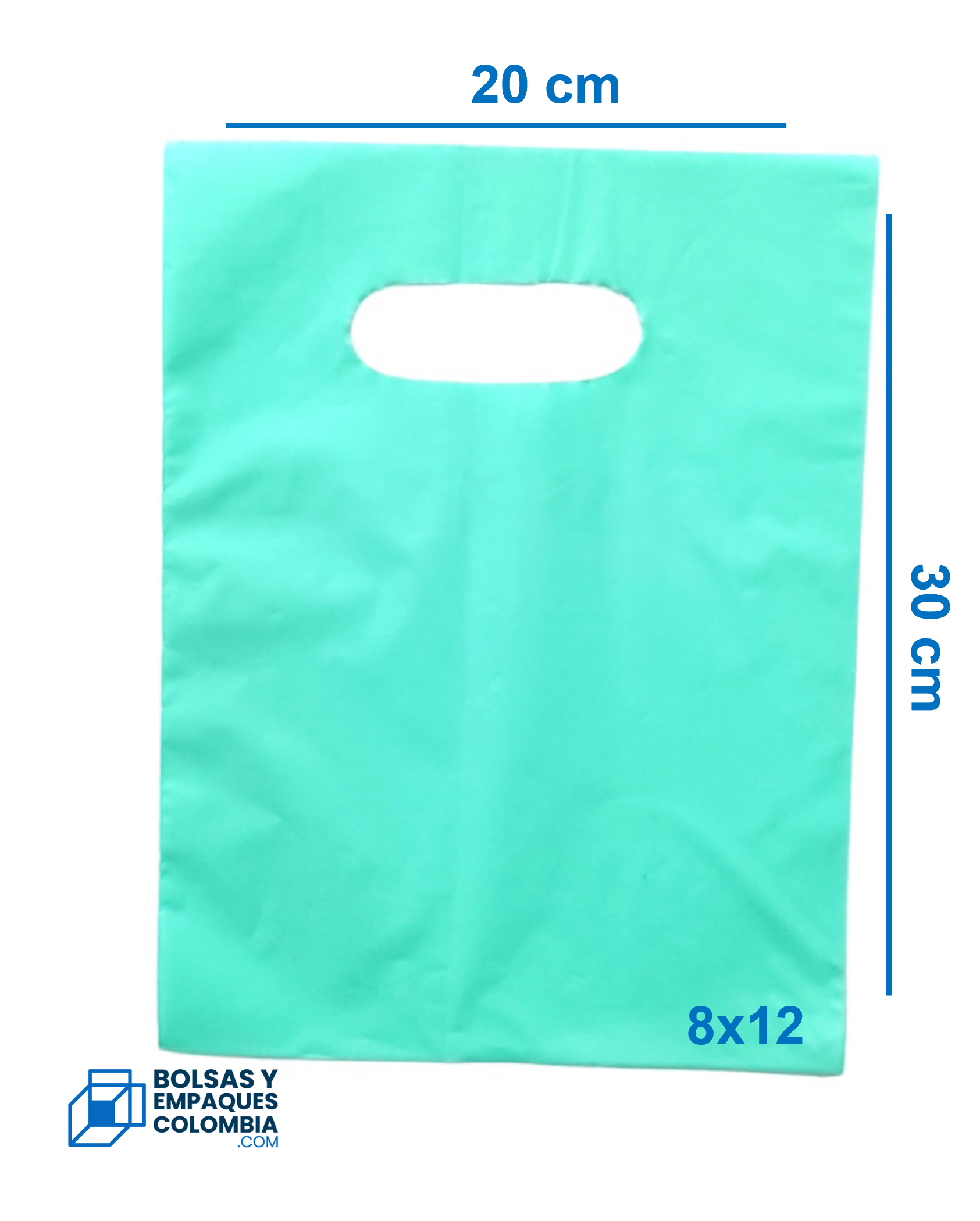 Bolsas Biodegradables Troqueladas Boutique 8X12 x 100 Unds Diferentes Colores