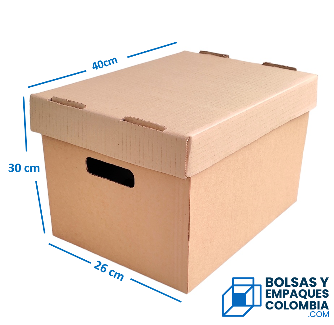 Cajas De Archivo Con Tapa 40X30X26cm