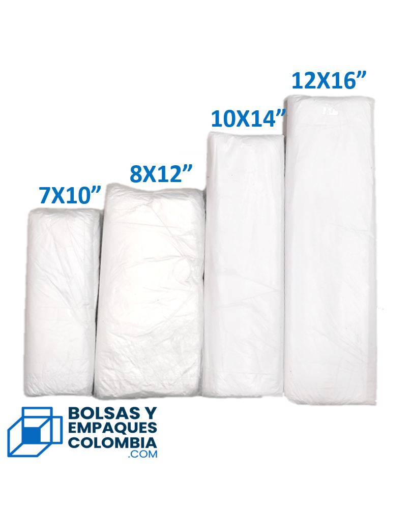 Bolsas Biodegradables De Alta Opaca Transparente x 100 Unidades