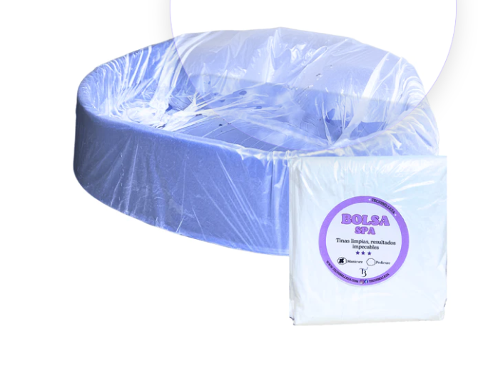 Bolsa Biodegradable De Alta Opaca Pedicure 24x24 Pulgadas x50 Unds