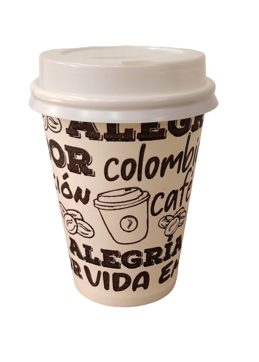 Vasos para cafe desechables con tapa online
