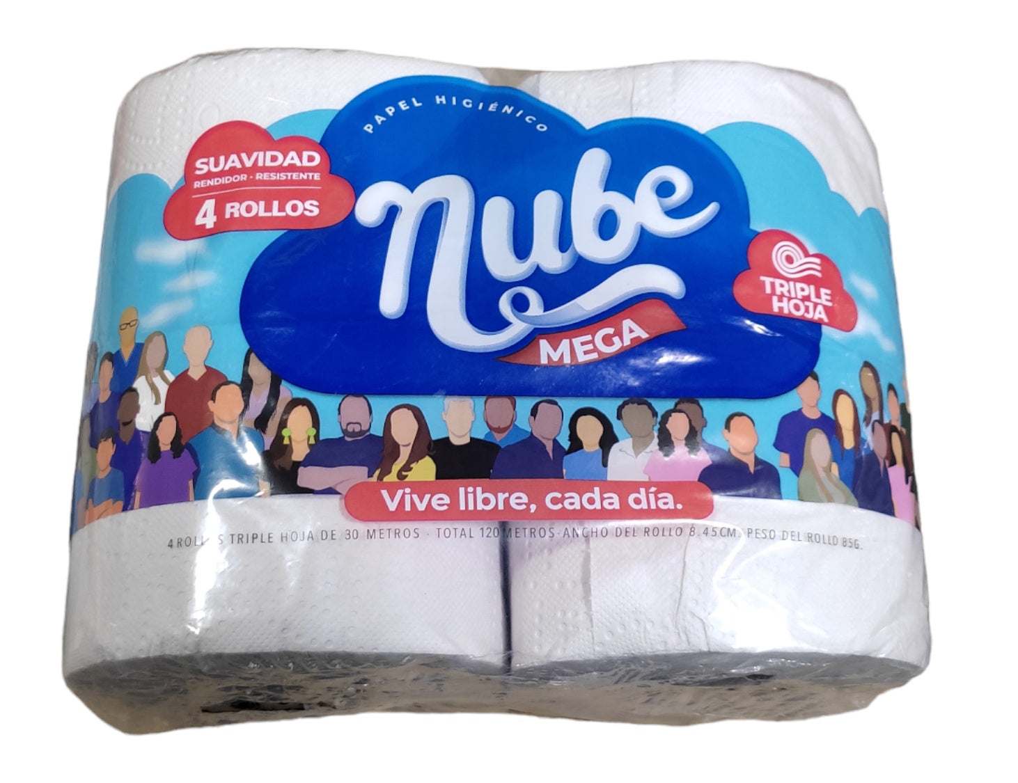Papel Higiénico Nube X4 Rollos