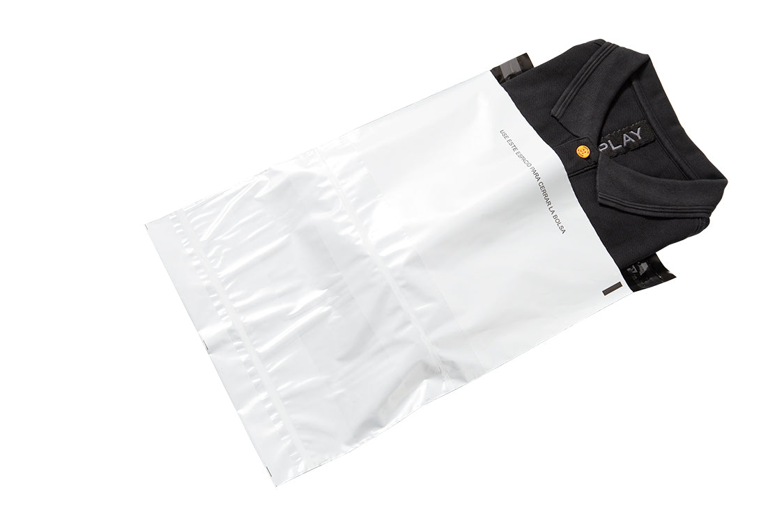 Bolsa de Seguridad para Mensajería con Portaguía 33x35cm para empacar ropa y accesorios