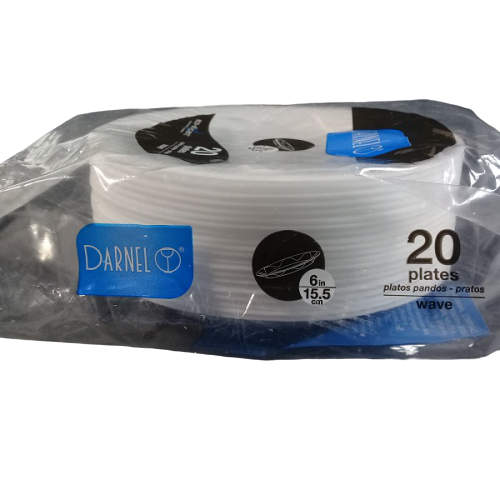 Platos Pandos Desechables Darnel X 500 UND