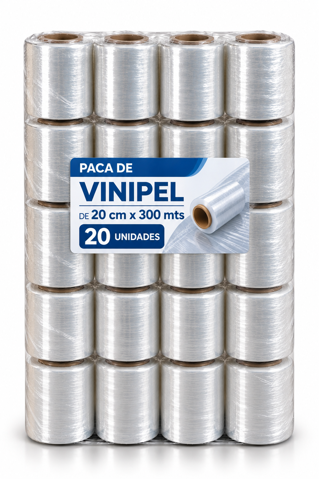 Vinipel Stretch Transparente 300 Metros | Diferentes Tamaños y Presentaciones