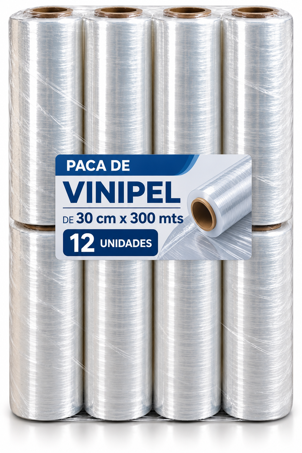 Vinipel Stretch Transparente 300 Metros | Diferentes Tamaños y Presentaciones