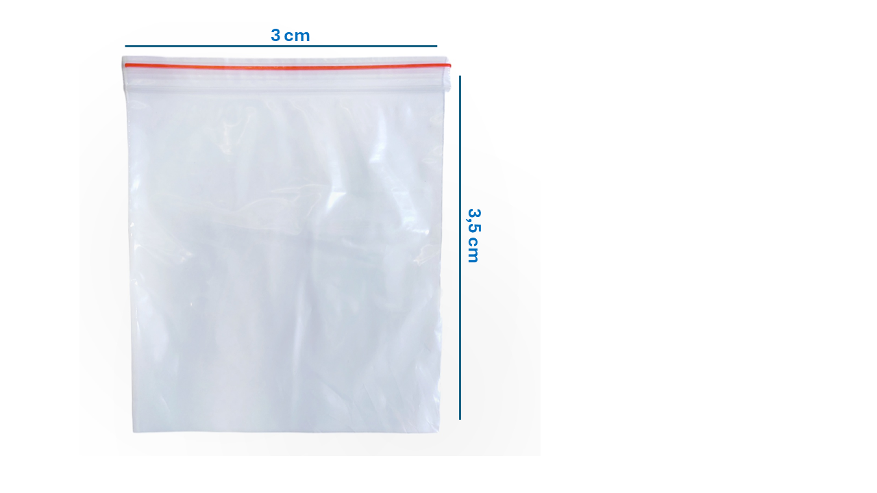 Bolsas Ziploc Transparentes x 100 Unidades
