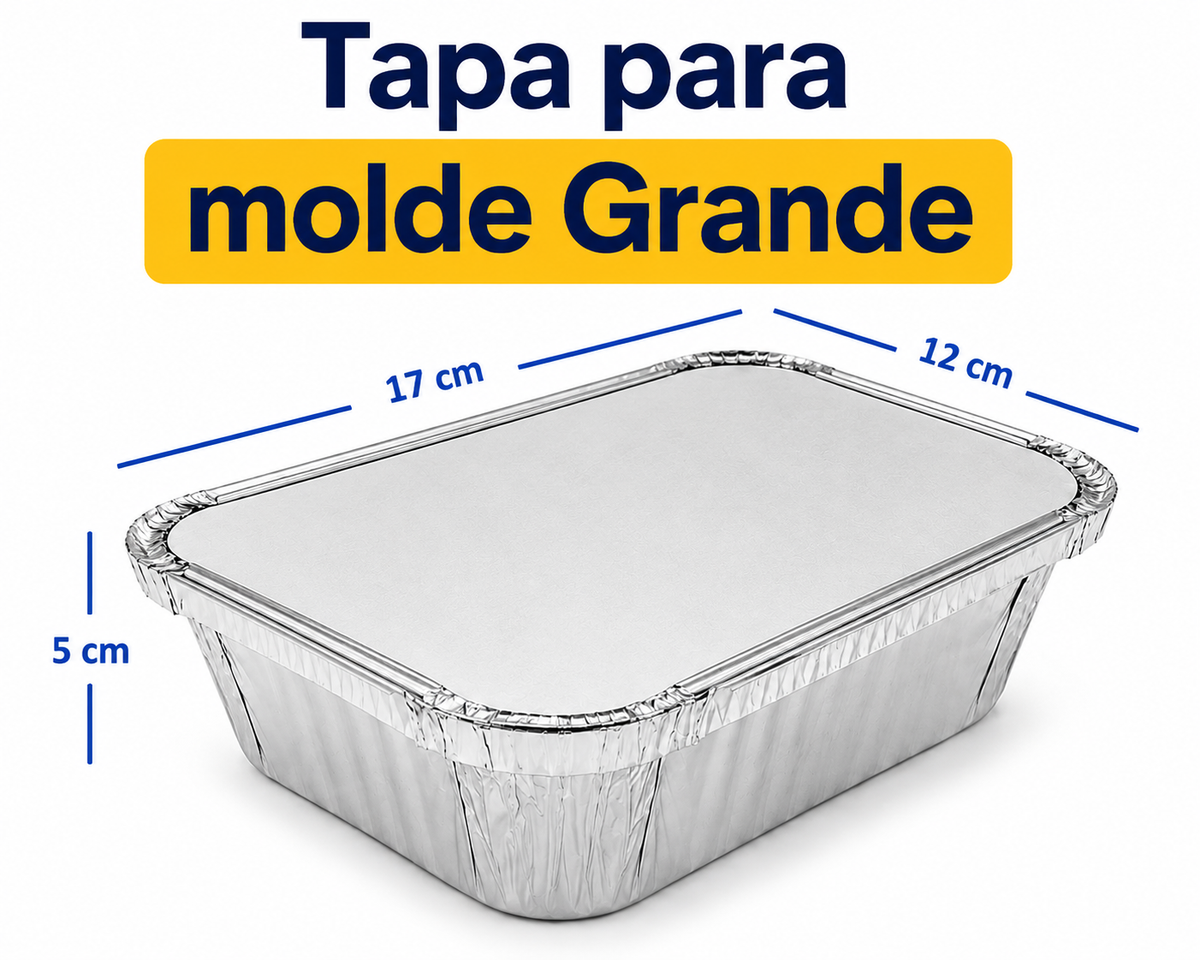 Tapas  De Aluminio Para Moldes De Lasañas