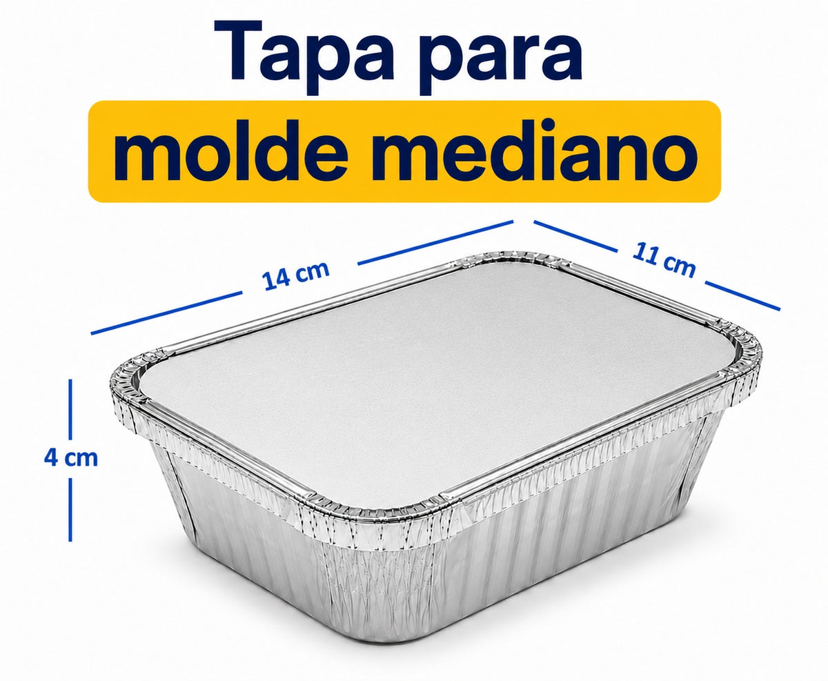 Tapas  De Aluminio Para Moldes De Lasañas