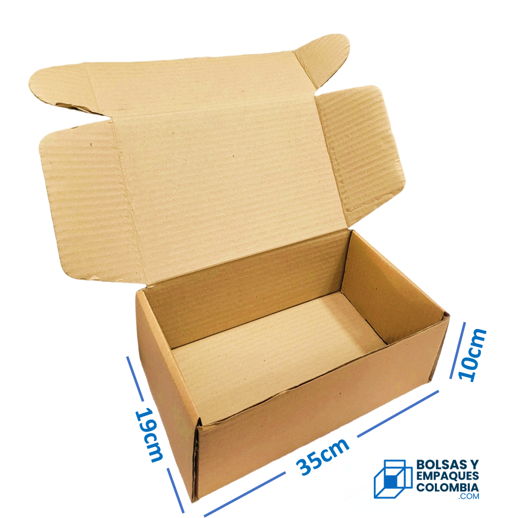 Caja De Comercio Electronico 35x19x10cm  Cartón Corrugado