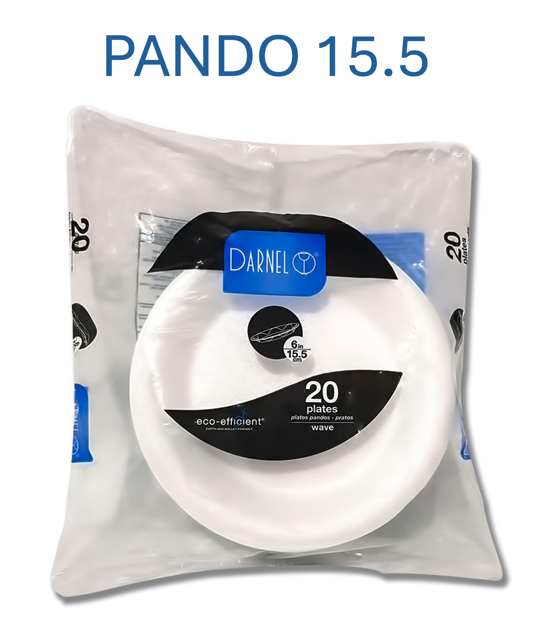 Platos Pandos Desechables Darnel X 20 Unds